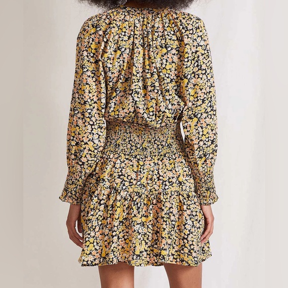 Apiece Apart La Ventura Yellow Floral Mini Dress - Picture 2 of 6